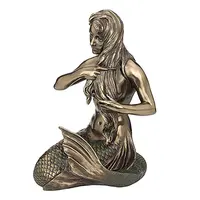 Outdoor Life Size Bronze Garden Famous Mermaid Beauty Statue Sculpture