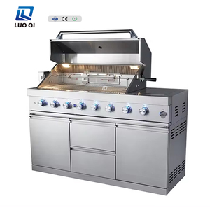 <span class=keywords><strong>Acciaio</strong></span> nero <span class=keywords><strong>griglia</strong></span> <span class=keywords><strong>per</strong></span> Barbecue con bruciatore laterale <span class=keywords><strong>in</strong></span> <span class=keywords><strong>acciaio</strong></span> inox resistente 8 fuochi Barbecue con asta <span class=keywords><strong>per</strong></span> torrefazione - Product Image 3