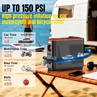 Pompe électrique haute pression pour SUP, portable, rechargeable, avec écran LED numérique, pour kayak, voiture, vélo