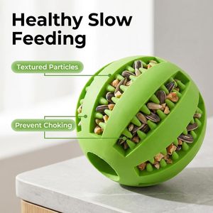 Pet Product <b>Dog</b> Treat Rolling Slow Food Pet <b>Ball</b> Interactive Toy Teeth Cleaning <b>Dog</b> Chew <b>Ball</b> Toy - Product Image 3
