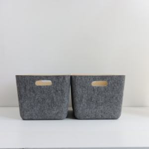 Wholesale Add logo Color Choose Felt Mold <b>Bin</b> Home Storage Organizer - Product Image 3