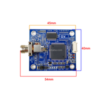 Módulo TX RX de 40 KM, 1 canal de vídeo + UART TTL SBUS, convertidor de fibra Anti-flexión FC/UPC 5V ~ 28V para equipos de fibra óptica