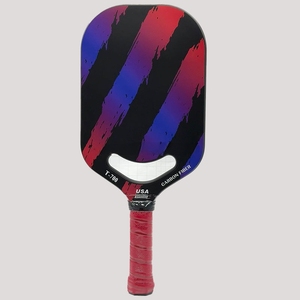 Diseño rojo Air Dynamics Advanced Pickleball Paddle 16mm fibra de carbono panal núcleo termoformado sin marco Edgeless portátil - Product Image 2