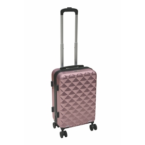 Set di 2 Valigie in Policarbonato+ABS con Finitura Diamantata Oro Rosa - Product Image 2