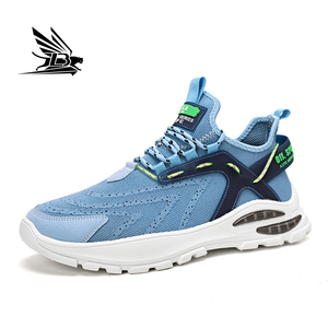 Scarpe da passeggio sportive da uomo con tessitura a mosca scarpe casual traspiranti suole <span class=keywords><strong>PV</strong></span> da uomo scarpe da corsa stock - Product Image 1