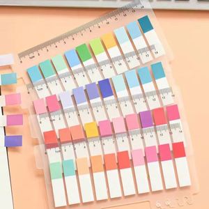 Lot de 800 notes autocollantes PET Morandi colorées, 4 styles, rétro européennes - Product Image 2