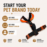 Harnais tactique pour chien, rembourré et doux, boucle en métal durable, logo personnalisé de luxe pour chiens de petite et moyenne taille, pour la promenade
