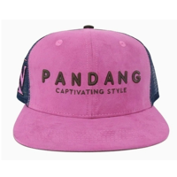 Casquette de camionneur élégante personnalisée à 6 panneaux à rayures ethniques à pois en feuille Oxford casquette en maille bicolore brodée sportive unisexe quatre