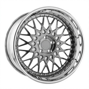 Rines de Aleación OEM de 2 Piezas Forjadas de 18-24 Pulgadas 5x112 5x114.3 5x120 para <span class=keywords><strong>BMW</strong></span>, Mercedes, Audi, Ligeros y de Alto Rendimiento - Product Image 1