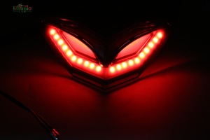 Apto para <span class=keywords><strong>Kawasaki</strong></span> <span class=keywords><strong>Ninja</strong></span> 300 <span class=keywords><strong>250</strong></span> Z250 Z300 Ninja250 300, luz trasera LED para motocicleta, intermitentes de luz trasera <span class=keywords><strong>2013</strong></span> - 2018 - Product Image 5