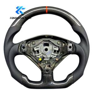 Volant en cuir Alcantara chauffant personnalisé avec LED en fibre de carbone forgée pour Peugeot RCZ 206/207/208/<span class=keywords><strong>308</strong></span>/408/508/MK1/<span class=keywords><strong>GTI</strong></span> - Product Image 4