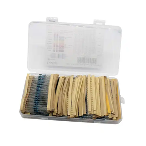 2600pcs/lot 130 Values 1/4W 0.25W 1% Metal Film <strong>Resistors</strong> Assorted Pack Kit Set Lot <strong>Resistors</strong> Assortment Kits Fixed capacitors - Product Image 3