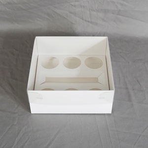 Birthday Loaf Cake <b>Boxes</b> Window Loaf Wedding Personalized White Square Kraft Paper Cake Packaging Salad 6ct Bento Cupcake Box - Product Image 3