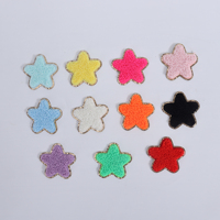 Patch brodé personnalisé en paillettes dorées Keymay, patch en chenille auto-adhésif pour vêtements, chapeaux, sacs, vestes