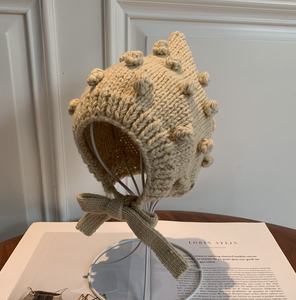 Bonnet et béret pour bébé personnalisés unisexes, broderie florale à la main, style rayé, 100% coton biologique, pour les voyages - Product Image 5