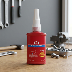 กาวล็อคเกลียว 242 ความแข็งแรงปานกลาง 50 มล. สีแดง สำหรับใช้ในยานยนต์ ผลิตในอินเดีย - Product Image 2