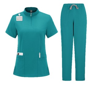 Women Hospital Uniform <b>Set</b> Moisture Wicking Split Design Workwear For Nurses <b>Doctors</b> Spa Salon Use - Product Image 5