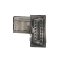 Transparentes Schwarzes OBD-Gehäuse mit Anschluss 10MM MINI OBDII-Stecker OBD2 Männliches Gehäuse OEM Verfügbar SETOCONT ST-SOH-001 J1962