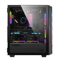 GAMEMAX Micro ATX Supporting ARGB Fan Strip Gaming Case RTX3080 Gamer MID Tower Steel PC Case for Desktop Computer