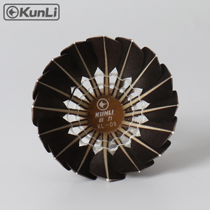 Volant de <span class=keywords><strong>badminton</strong></span> Kunli noir à 2 couches en liège et plumes d'oie, économique, pour l'entraînement - Product Image 2