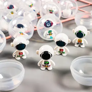 Neues Spielzeug 2 Zoll 50mm 45mm Verkaufs kapsel Spielzeug Astronaut Roly Poly Space Shape Tumbler Plastiks pielzeug für Kinder