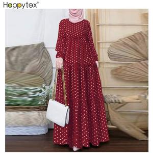 Luxe été bohème moyen-orient islamique musulman vêtements à manches longues robe femmes musulmanes robe pour fête en plein air vacances - Product Image 2