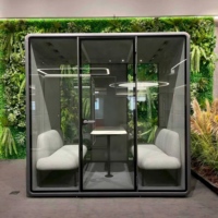 Cabine de Réunion Privée Modulaire Insonorisée, Pod Acoustique de Bureau Anti-Bruit