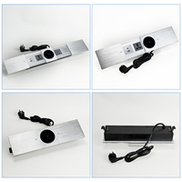 Multiprise de bureau double coulissante économique avec chargement sans fil USB et prise de table encastrée