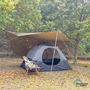 Extended Type Tent Polyester Oxford Cloth Rainproof Windproof Sun Proof UV Protection Double Layer Three Season Outdoor - Product Image 2