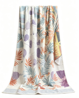 Serviette anti-sable en microfibre motif cactus du désert, style western, fourniture directe usine