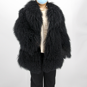 QIUCHEN QC22091 Manteau <span class=keywords><strong>en</strong></span> fourrure de mouton véritable pour <span class=keywords><strong>femme</strong></span>, <span class=keywords><strong>grande</strong></span> <span class=keywords><strong>taille</strong></span>, nouveau style 2022, chaud et moelleux pour l'hiver - Product Image 6