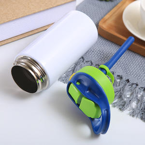 Gobelets à sublimation pour enfants de 12 oz avec paille, gobelet à sublimation vierge droit de 12 oz, bouteille d'eau pour enfants - Product Image 2