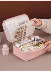 Large Capacity Split Outdoor <b>Makeup</b> <b>Bag</b> for Girl Large Capacity Tioletry Orangerizer Cosmetic <b>Bags</b> <b>Quilted</b> Cosmetic Storage <b>Bag</b> - Product Image 3