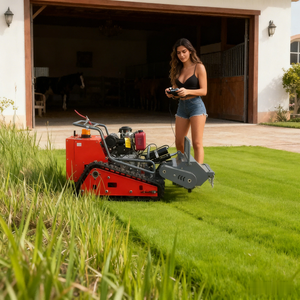 Tondeuse à gazon télécommandée à chenilles en vente chaude, utilisation en jardin, machine à couper l'herbe pour l'agriculture - Product Image 6