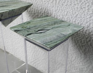 Italia verde mármol natural casual muebles de oficina en casa simple mesa auxiliar de moda - Product Image 4