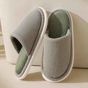 Nouvelles collections 2025 : Chaussons d'intérieur unisexes en coton pour femme, style hiver épuré, à bout ouvert avec amorti, vente en gros, collection été - Product Image 1