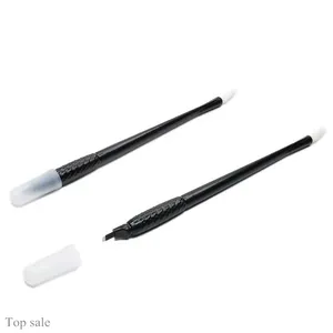 Super Black Blades Einweg-Microblading-Stift Augenbrauen-Tattoo-Handbuch Stift Premium-Qualität Microb lading mit Baumwolle für Pignase