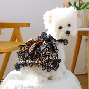 Vestido de Gasa Casual con Estampado de Margaritas para Mascotas Pequeñas y Perros, Venta al por Mayor de Ropa para Mascotas, Moda Primavera-Verano - Product Image 4