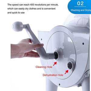 Machine <span class=keywords><strong>à</strong></span> laver manuelle lavage et déshydratation tout-en-un, <span class=keywords><strong>manivelle</strong></span> Portable, Mini <span class=keywords><strong>lave</strong></span>-<span class=keywords><strong>linge</strong></span> pour dortoir, maison, voyage - Product Image 5