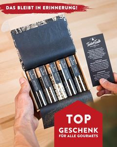 Set Regalo Artigianale TIMBER TASTE Pepper per Uomo, 5 Spezie Esotiche Gourmet in Confezione Premium |   Regalo di Compleanno per lui: un regalo culinario - Product Image 4