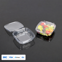 Boîte à fruits en plastique transparente jetable Hengmaster 300g, emballage alimentaire avec couvercle