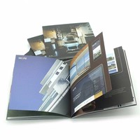 Brochures publicitaires en carton A4, imprimées recto-verso, avec reliure agrafée, résistantes à l'eau, impression sérigraphique sur carton duplex, vente en gros
