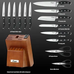 Набор кухонных ножей из нержавеющей стали с ручкой