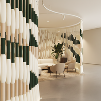 Style, taille et couleur personnalisables. Tous nos rideaux en macramé faits à la main, de luxe, pour séparer les espaces, sont fournis par notre usine.