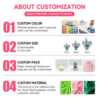 Boneka Panda Plush OEM Custom, Hewan Boneka Lembut, Boneka Beruang Lucu, Hadiah Anak, Pereda Stres, Bersertifikat CE CPC EN71 ASTM, Kapas PP