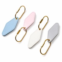 Großhandel PREMIUM LEDER SCHLÜSSELANHÄNGER Blanko Diamantförmiger Leder-Schlüsselanhänger