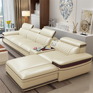 <span class=keywords><strong>Divano</strong></span> in pelle di lusso con mobili da soggiorno di fascia alta con <span class=keywords><strong>divano</strong></span> ad angolo e <span class=keywords><strong>schienale</strong></span> regolabile - Product Image 3
