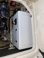 Petit groupe électrogène marin silencieux de type ouvert 3KW 4KW 5KW 6KW à démarrage à distance, onduleur de puissance refroidi par eau de mer