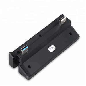 SYYTECH อะแดปเตอร์ฮับ USB <span class=keywords><strong>4</strong></span>พอร์ต,เกมคอนโซลเกมใช้ภายนอกสำหรับ <span class=keywords><strong>Play</strong></span> <span class=keywords><strong>Station</strong></span> <span class=keywords><strong>4</strong></span> PS4อุปกรณ์เกมที่บางเฉียบ - Product Image 2