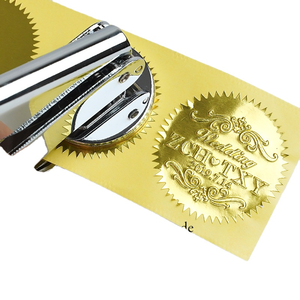 Sello redondo de Metal personalizado, sello en relieve de 40mm, sello de empresa, Notario, en relieve, envío directo - Product Image 6